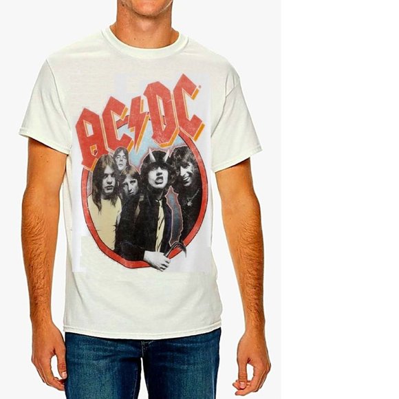 AC/DC Highway to Hell Logo metal rock Official T-Shirt L NWT - Picture 1 of 3